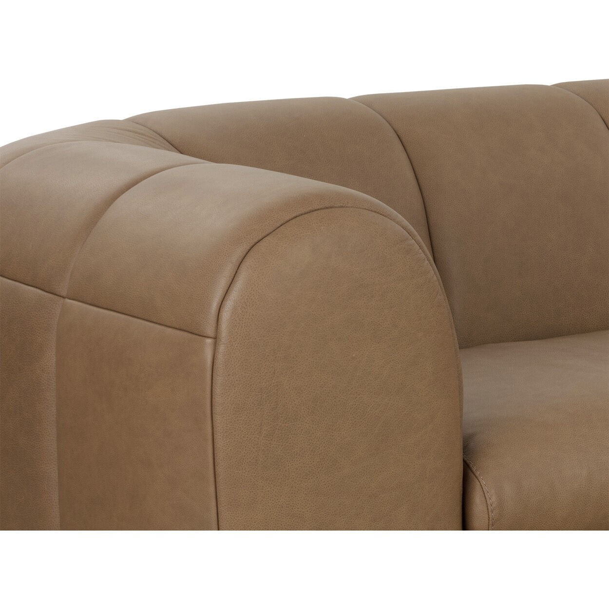 Cyril Franz Camel Leather Sofa